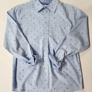 Wonder Nation Blue Casual Button Down Shirt